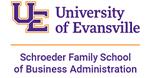 Logo for University of Evansville Schroeder Family School of Business Administration